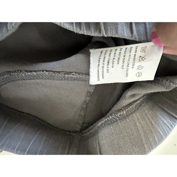 Beulah Style Women's Size S Moto Gray Stretch Pull On Jegging/Pants w/ Zip Hem - Picture 6 of 6